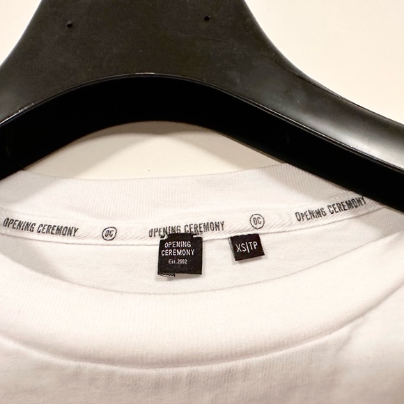 Opening Ceremony White T-shirt with Black Box XS - Picture 3 of 5